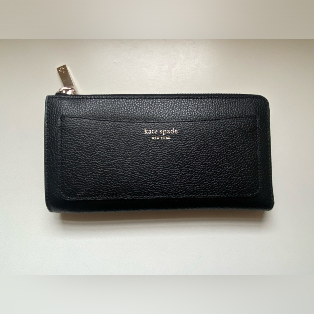 Kate Spade New York Women's Black and Gold Wallet-purse